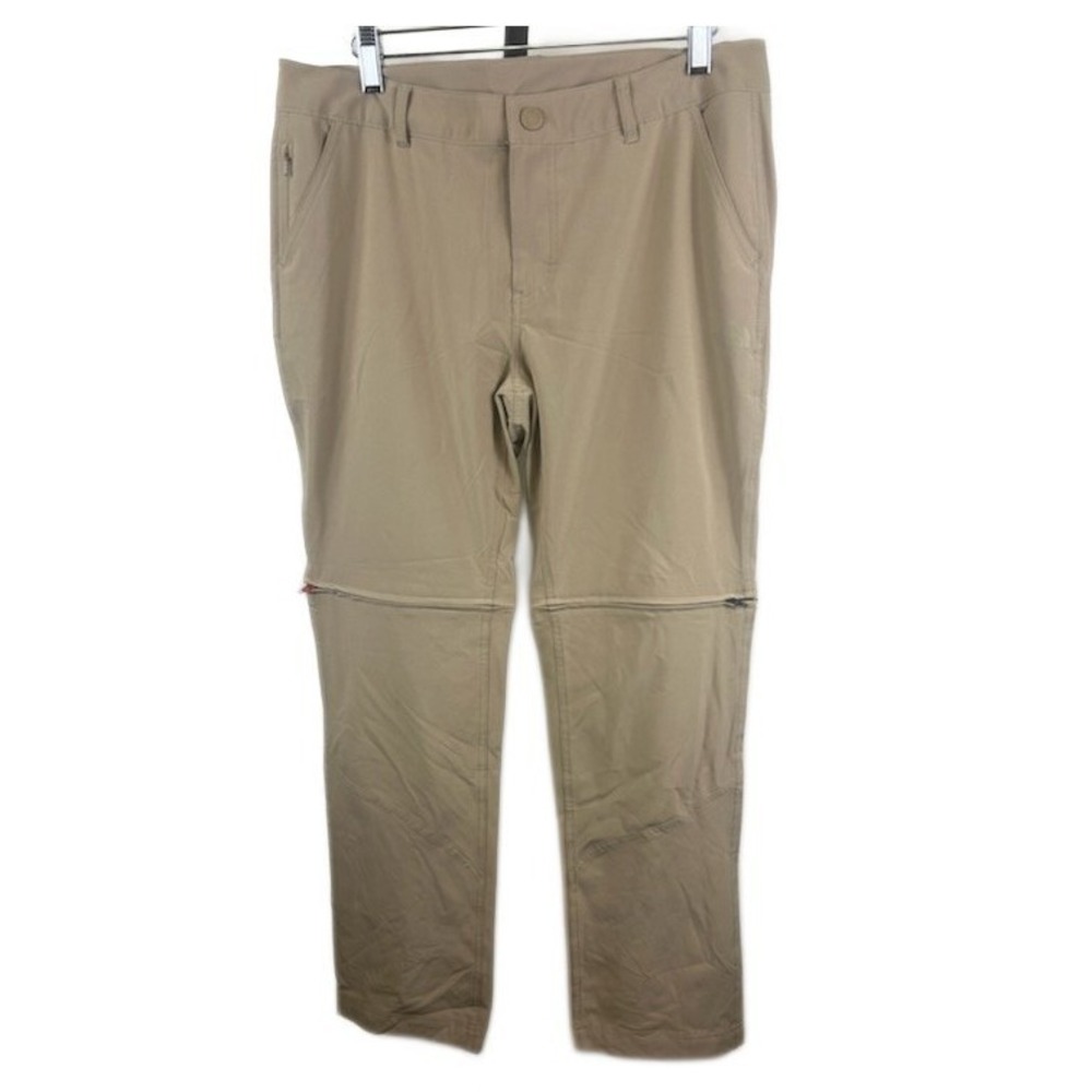 The North Face Women's Size 10 Short Khaki Convertible Zip‎ Off Hiking Pants